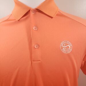 Nike Golf Shirt Mens Medium Polo Tour Performance Devils Ridge Orange Dri Fit